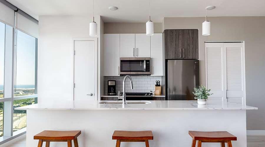 Sentral Michigan Avenue Apart otel Chicago Dış mekan fotoğraf Kitchen