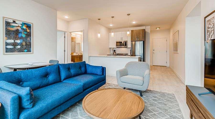 Sentral Michigan Avenue Apart otel Chicago Oda fotoğraf Interior of a typical apartment