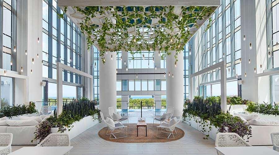 Sentral Michigan Avenue Apart otel Chicago İç mekan fotoğraf The lobby of the building