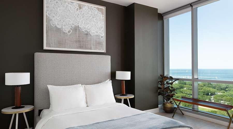Sentral Michigan Avenue Apart otel Chicago Oda fotoğraf Bedroom