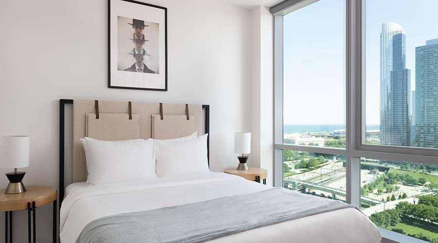 Sentral Michigan Avenue Apart otel Chicago Oda fotoğraf Bedroom