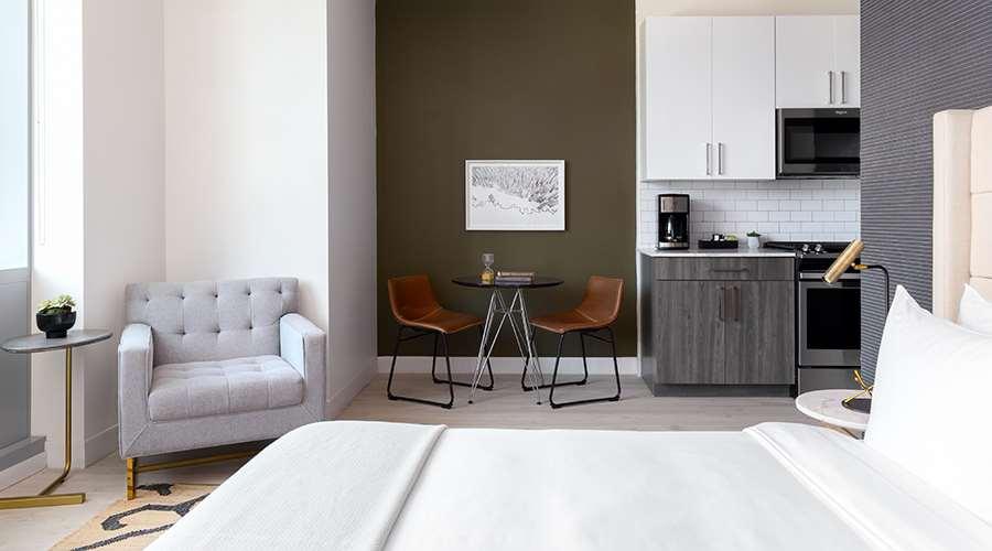 Sentral Michigan Avenue Apart otel Chicago Oda fotoğraf A typical studio apartment